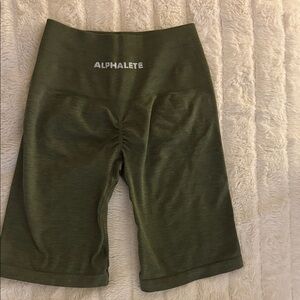 Alphalete Forest Green Workout Shorts